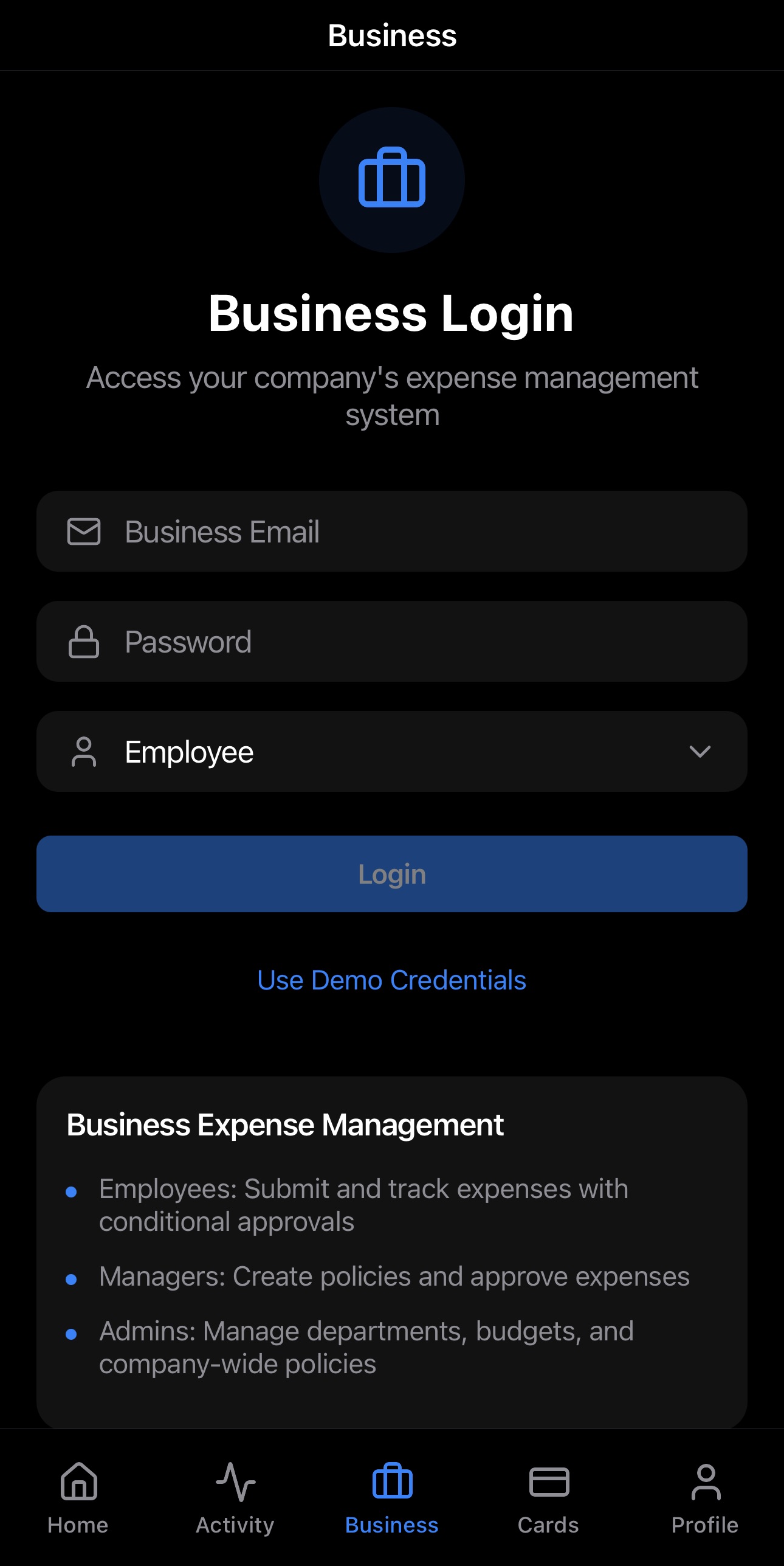 Business Page